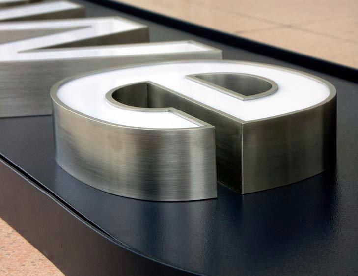 不銹鋼圍邊燈箱字